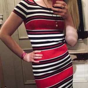 Banana Republic striped T-shirt dress
